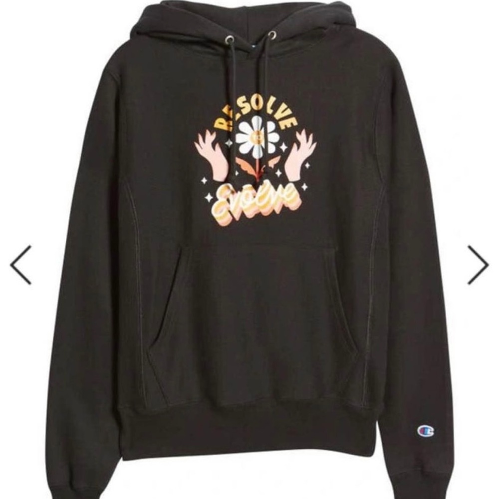Champion STEFFI LYNN REVERSE WEAVE BOYFRIEND HOODIE Women’s Size S